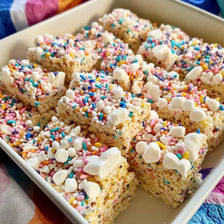 Cake Batter Rice Krispie Treats