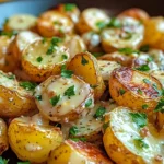 Creamy Garlic Baby Potatoes