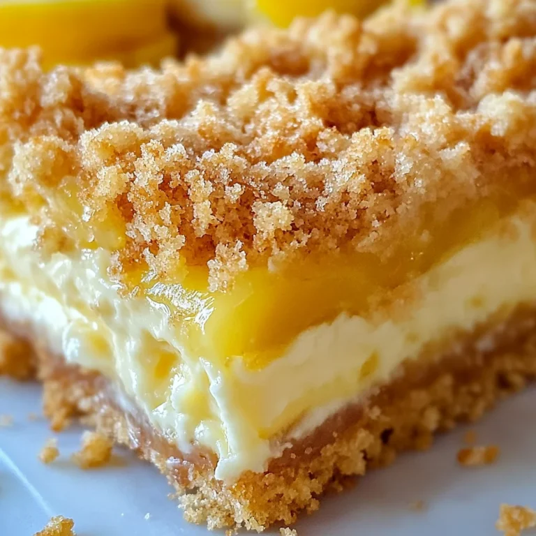 Creamy Lemon Cheesecake Crumb Bars Recipe