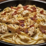 Creamy Skillet Chicken Carbonara with Bacon