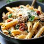 Creamy Tuscan Sausage Pasta