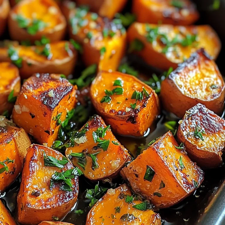 Garlic Butter Roasted Sweet Potatoes: A Delicious and Easy Recipe