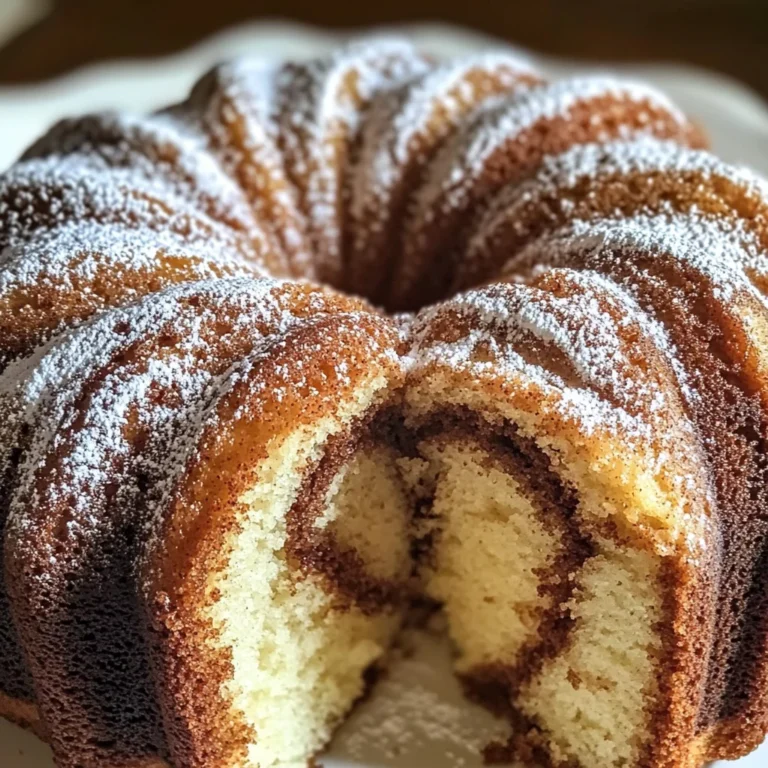 Moist Cinnamon Swirl Bundt Cake Recipe