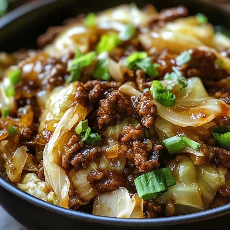 Mongolian Beef and Cabbage Bowl