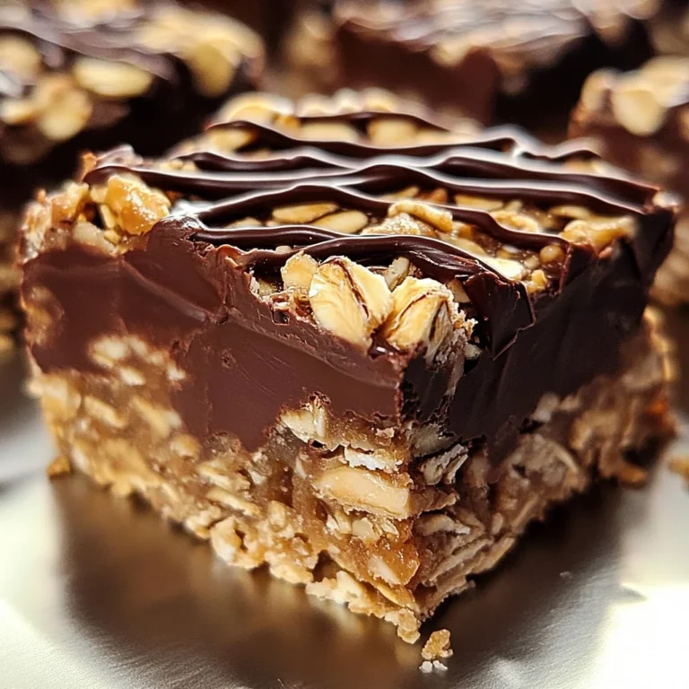 No Bake Chocolate Oatmeal Bars