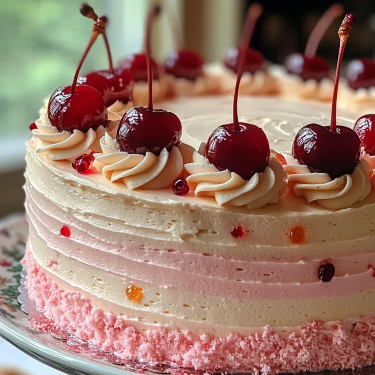 Vintage Maraschino Cherry Cake