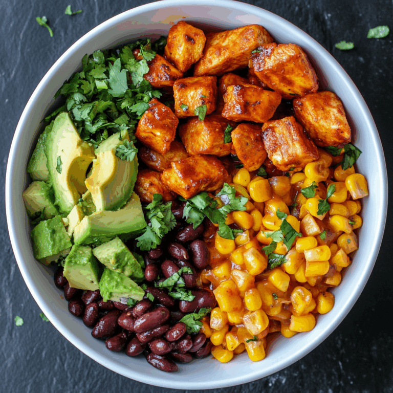 BBQ Chicken Sweet Potato Bowl