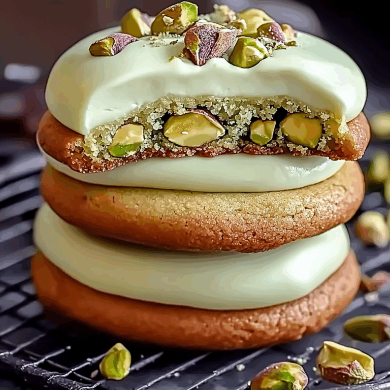 Pistachio Cream Stuffed Cookies