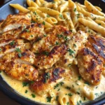 Creamy Cajun Three-Cheese Chicken Penne Recipe