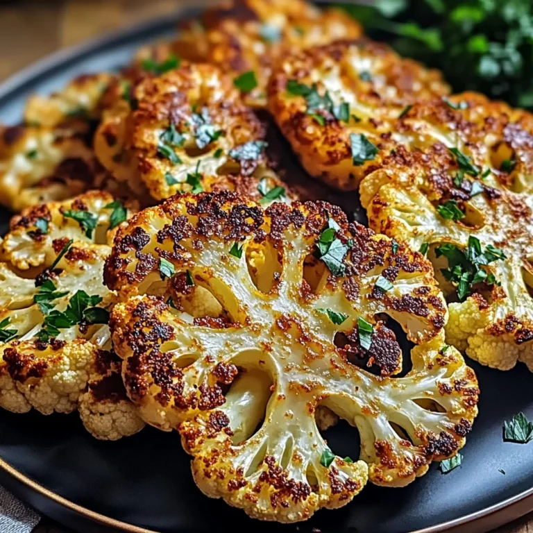 Crispy Baked Cauliflower Steaks