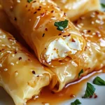 Feta Rolls with Chili Honey
