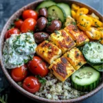 Greek Halloumi Bowls with Tzatziki