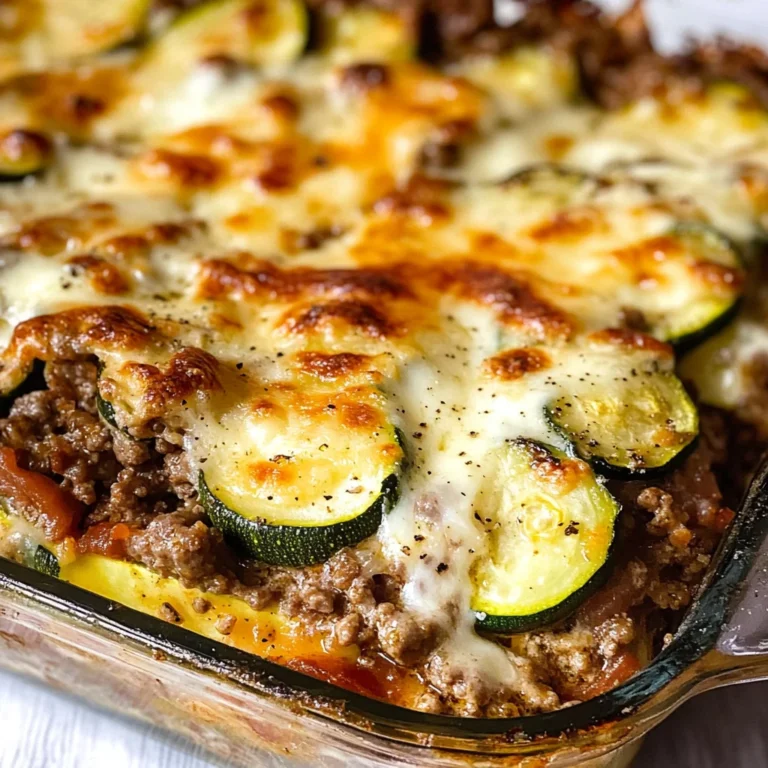Ground Beef Zucchini Casserole