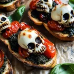 Halloween Bruschetta Appetizer