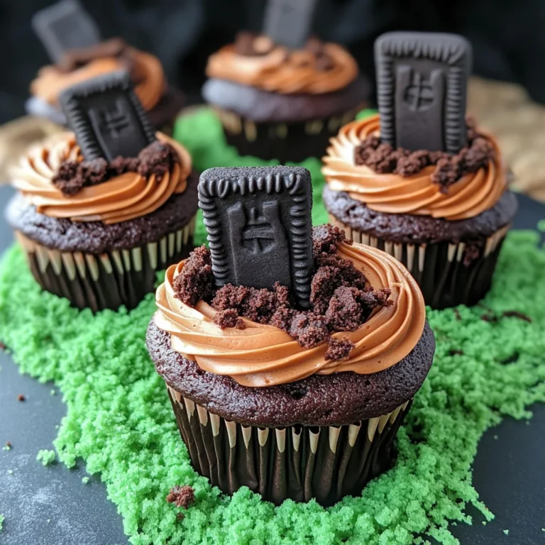 Halloween Graveyard Cupcakes
