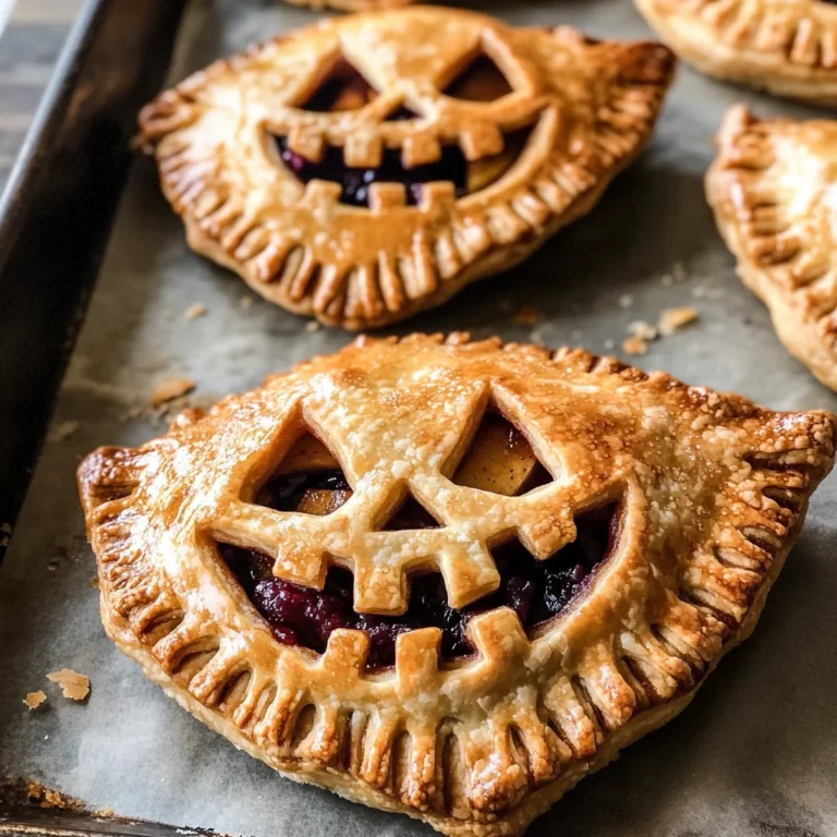 Jack-O-Lantern Hand Pies