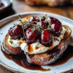 Roasted Cherry & Burrata Dream Toast
