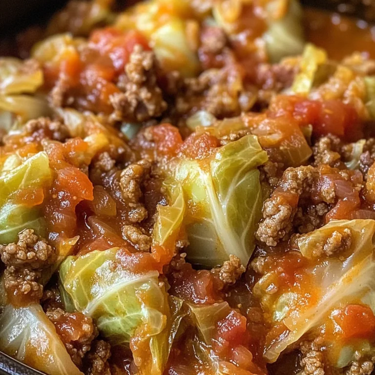 Slow Cooker Unstuffed Cabbage Rolls
