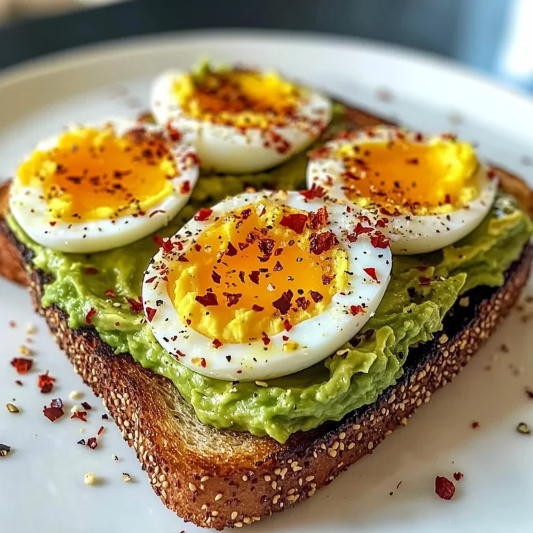 Spicy Avocado Toast with Jammy Eggs & Chili Crunch