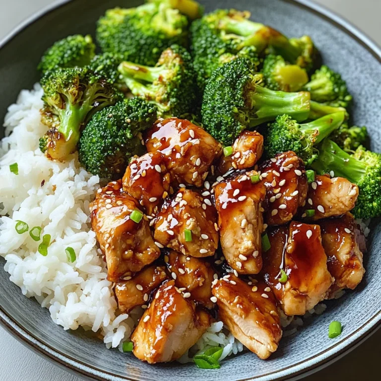 Teriyaki Chicken and Broccoli Bowl