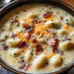 Turkey Bacon Cheddar Gnocchi Soup – A Rich and Creamy Comfort Meal