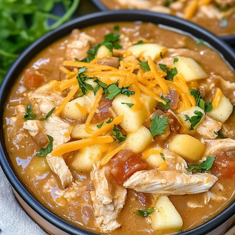 White Cheddar & Apple Chicken Chili