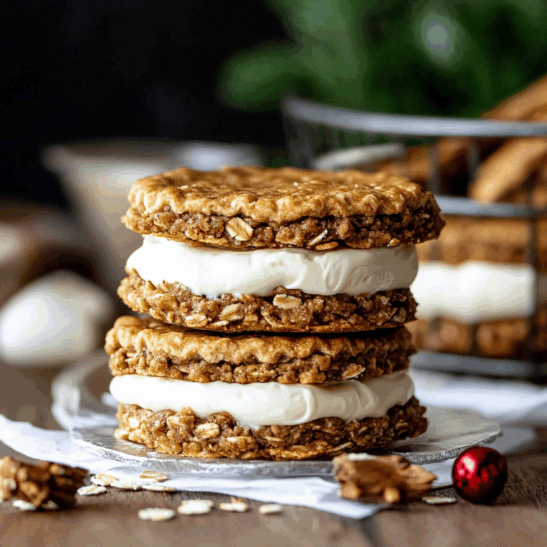 Gingerbread Oatmeal Cream Pies