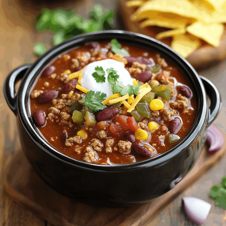 Easy Turkey Chili