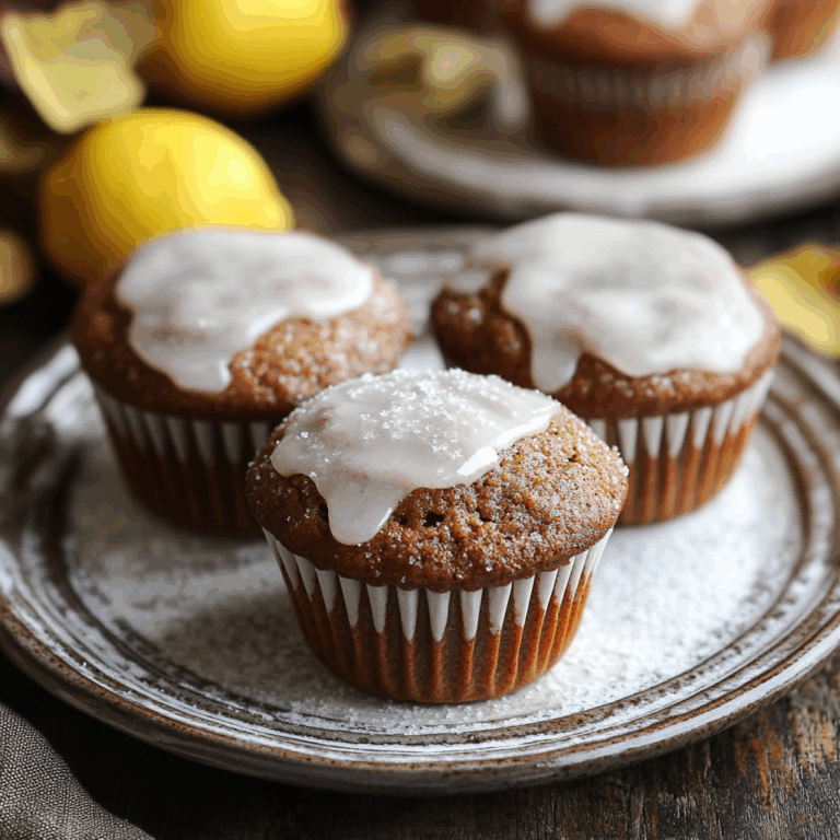 Glazed Gingerbread Muffins