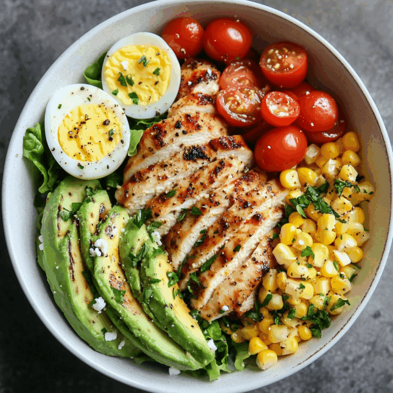 Grilled Chicken Power Bowl with Avocado & Corn