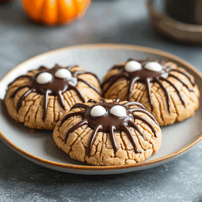 Peanut Butter Spider Cookies