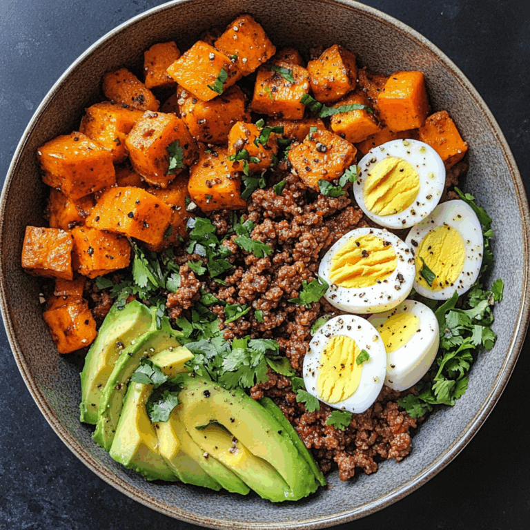 Protein Power Bowl with Sweet Potatoes & Avocado