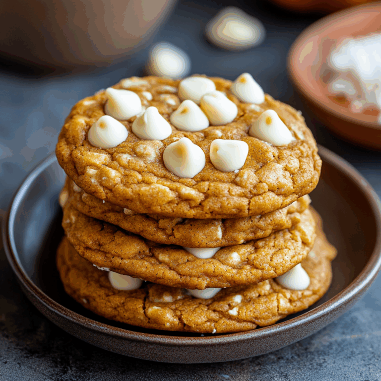 Pumpkin White Chocolate Chip Cookies Recipe