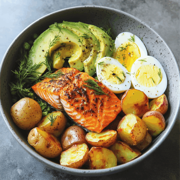 Spiced Salmon & Dill Potato Power Bowl