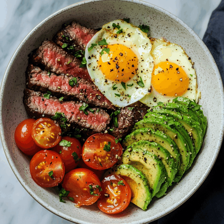 Steak and Eggs Breakfast Bowl