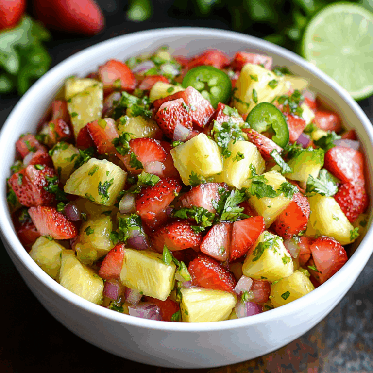 Tangy Pineapple Strawberry Salsa