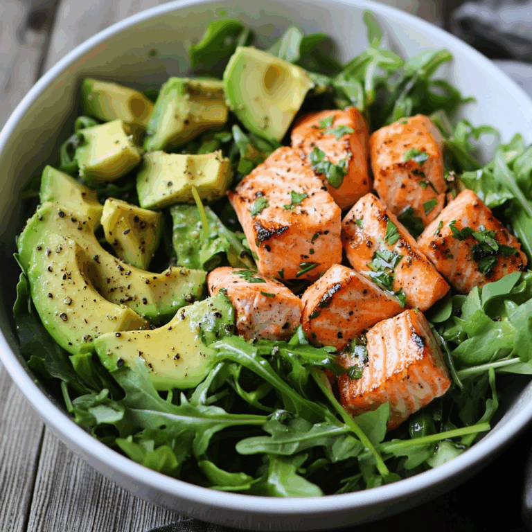 Zesty Salmon & Avocado Salad Bowl