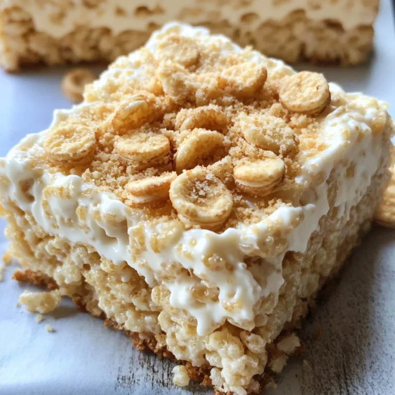 Banana Pudding Rice Krispie Treats
