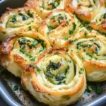 Cheesy Spinach and Artichoke Pinwheels