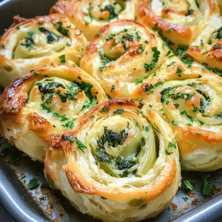 Cheesy Spinach and Artichoke Pinwheels