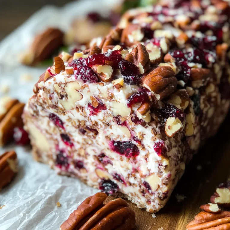 Cranberry Pecan Cheese Log