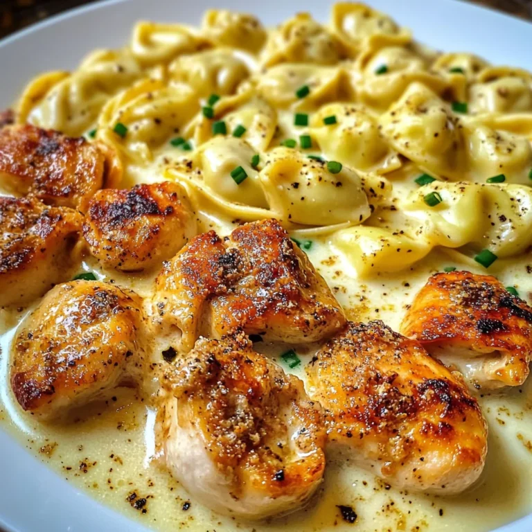 Creamy Cajun Chicken Tortellini in Garlic Cheese Sauce
