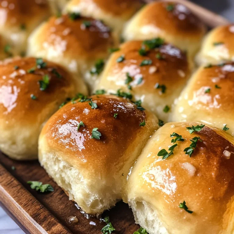 Easy Garlic Butter Dinner Rolls
