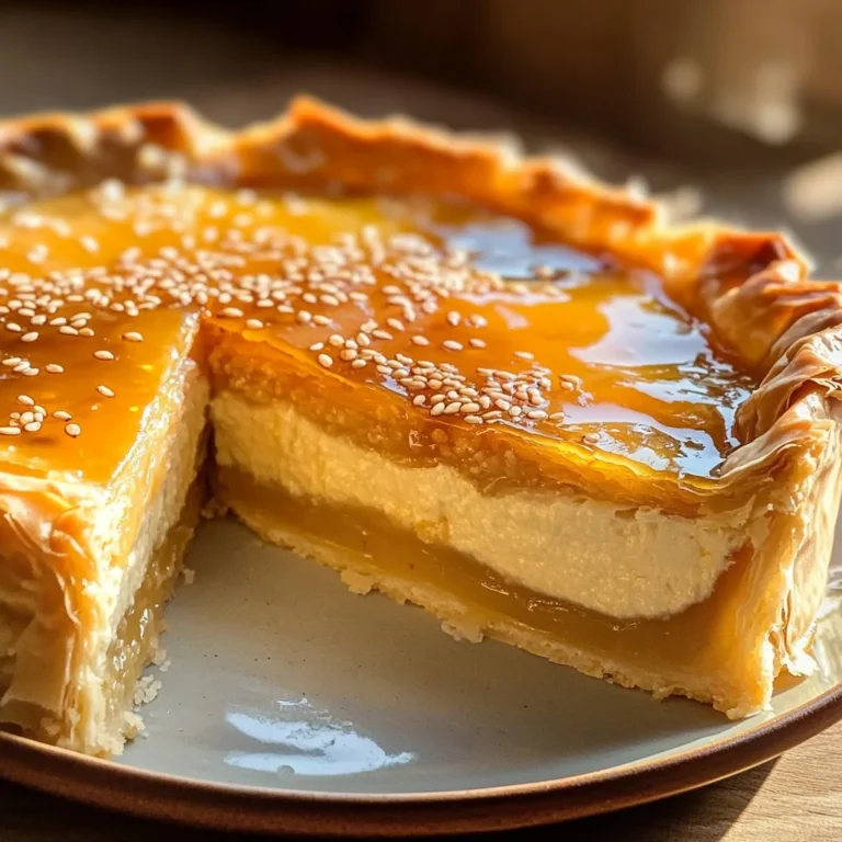 Golden Greek Honey Pie (Melopita)