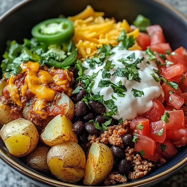 Loaded Potato Taco Bowl