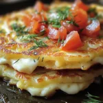 Potato and Onion Cheese Pancakes