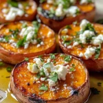 Roasted Sweet Potato Rounds with Honey & Feta
