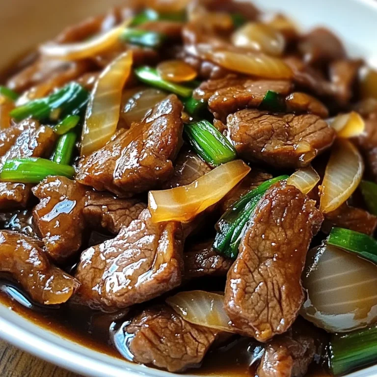 Savory Stir-Fried Beef with Sweet Onions in a Chinese-Style Sauce