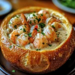Stuffed Seafood Soup Bread Bowl