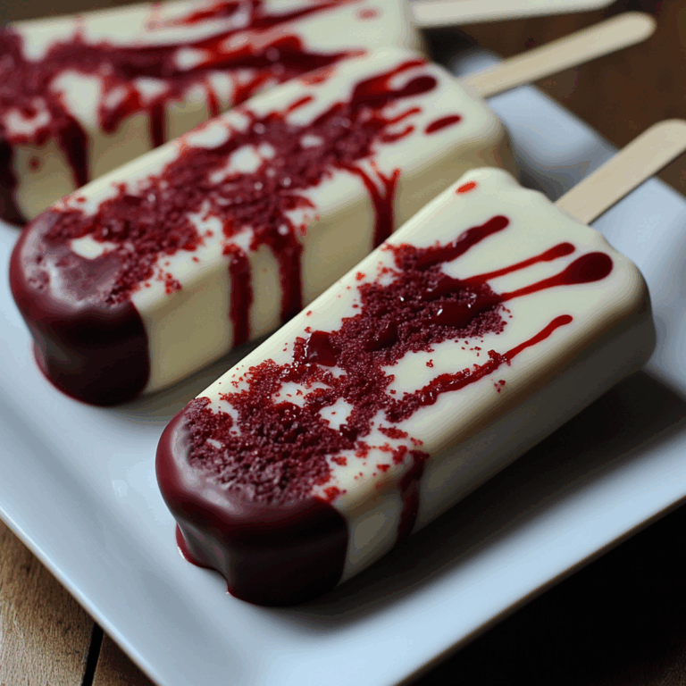 Blood Splatter Cakesicles